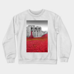 Tower of London Red Poppies Crewneck Sweatshirt